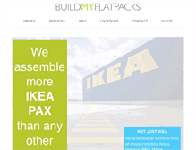 Tablet Screenshot of buildmyflatpacks.com